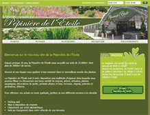 Tablet Screenshot of pepiniere-etoile.be